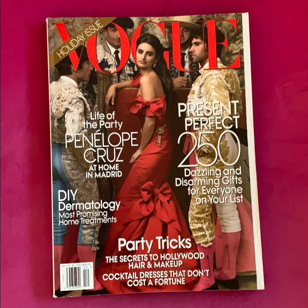Vintage Vogue December 3007 Penelope Cruz